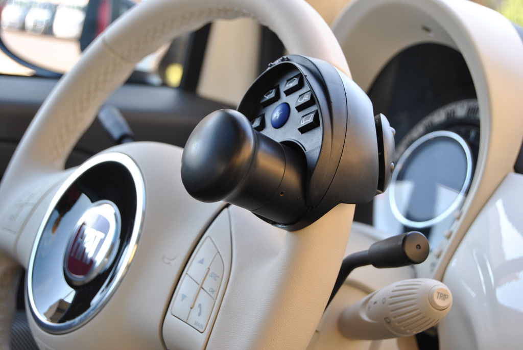 Centraline al volante con impugnatura a pomello