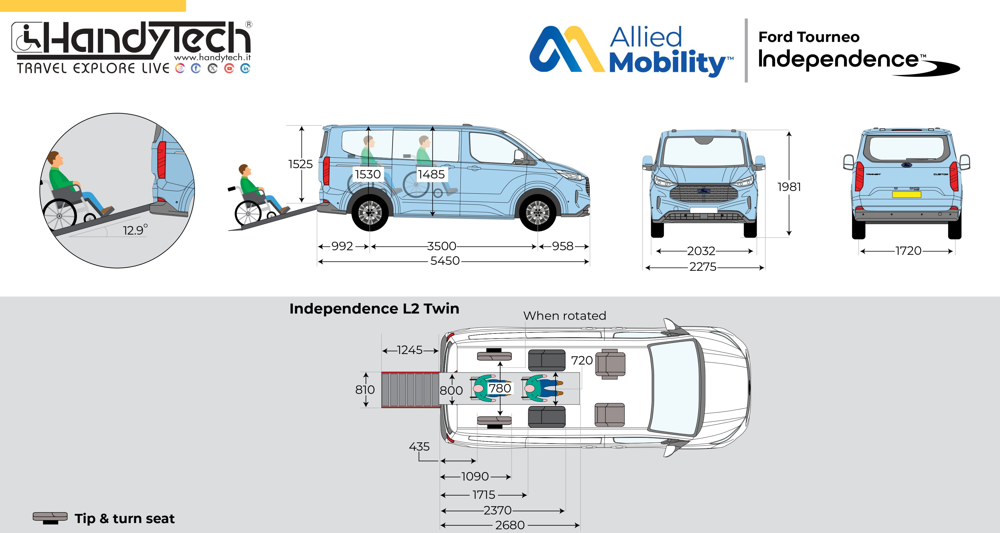 Ford Tourneo Custom &quot;INDEPENDENCE TWIN&quot;
